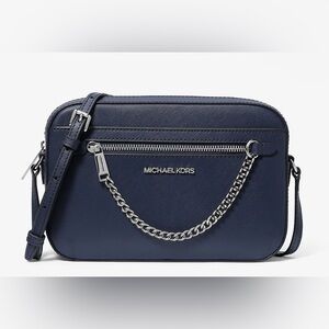 NWT - Michael Kors Jet Set Large Saffiano Leather Crossbody Bag